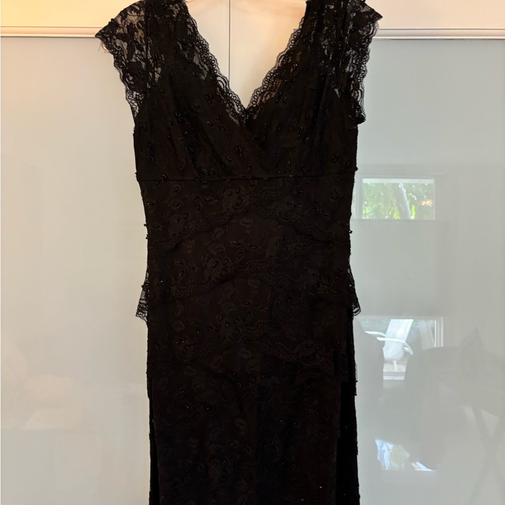 Ina Black Lace Midi Dress
